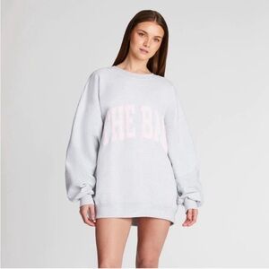 The Bar Light Gray Crew Neck Sweater